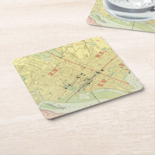 Washington, DC Kartonnen Onderzetters (Schuin)