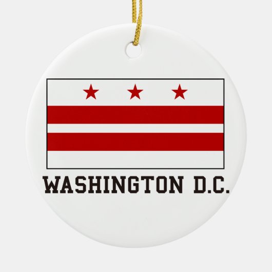 Washington DC Keramisch Ornament (Voorkant)