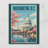 Washington DC Kersenbloesem Illustratie Reis