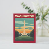 Washington DC Landmark Briefkaart (Staand voorkant)