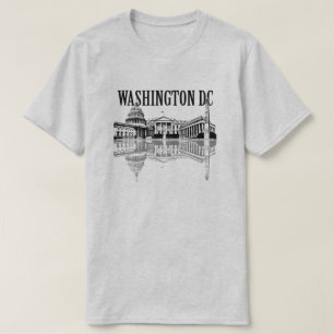 Washington DC landmarks skyline T-shirt