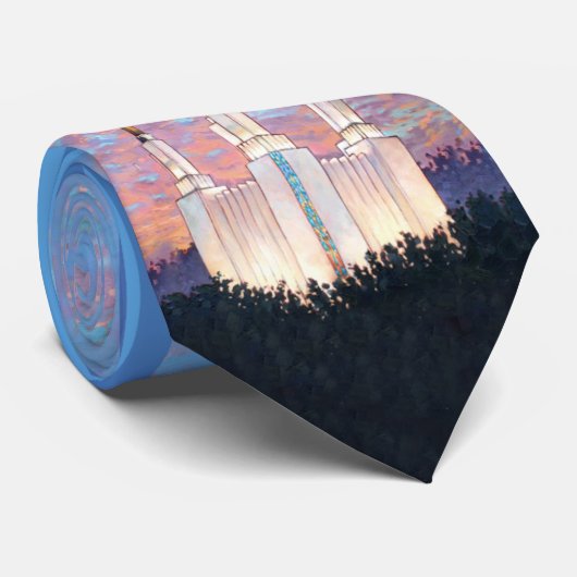 Washington DC LDS Temple stropdas (Opgerold)