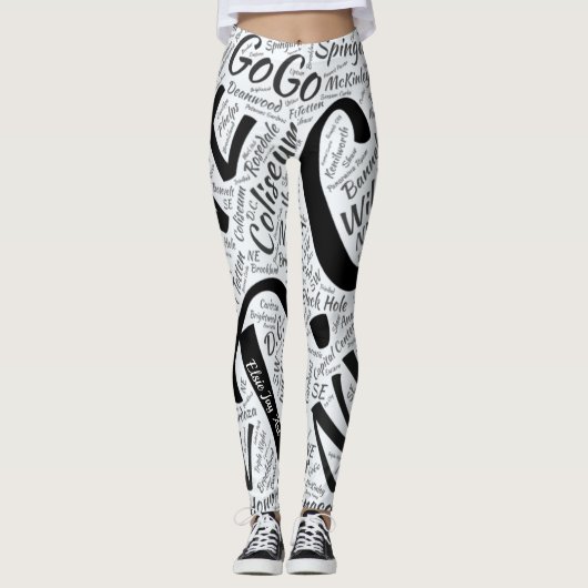 Washington DC-Leggings Leggings (Voorkant)