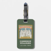 Washington DC | Lincoln Memorial Bagagelabel (Achterkant verticaal)