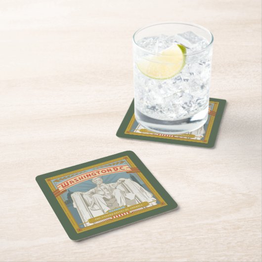 Washington DC | Lincoln Memorial Kartonnen Onderzetters (Insitu)
