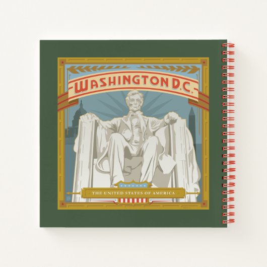 Washington DC | Lincoln Memorial Notitieboek (Achterkant)