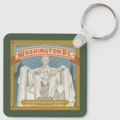 Washington DC | Lincoln Memorial Sleutelhanger (Achterkant)
