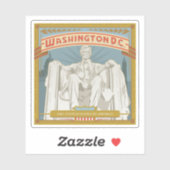 Washington DC | Lincoln Memorial Sticker (Vel)