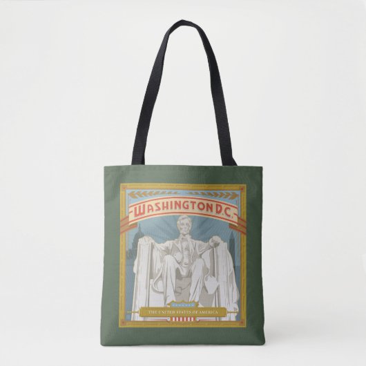 Washington DC | Lincoln Memorial Tote Bag (Voorkant)