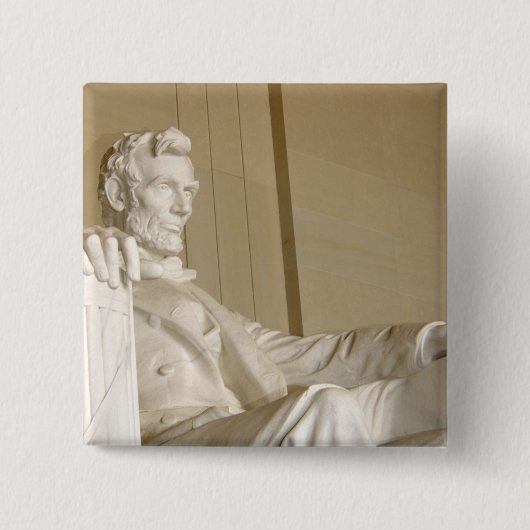 Washington, DC, Lincoln Memorial Vierkante Button 5,1 Cm (Voorkant)
