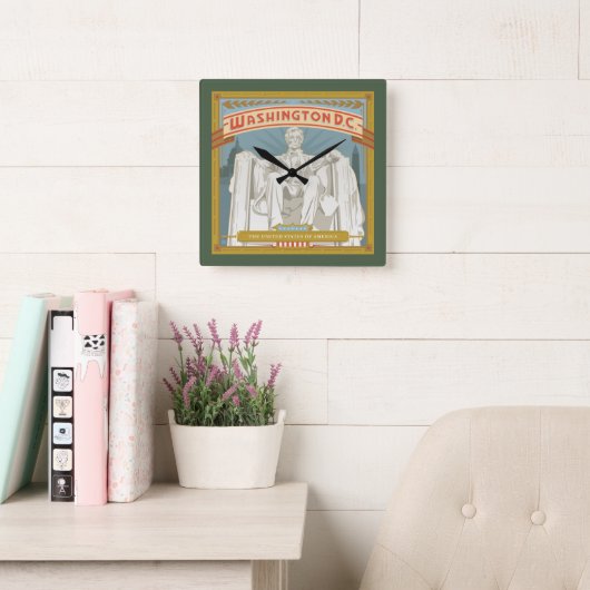 Washington DC | Lincoln Memorial Vierkante Klok (Leeskamer)