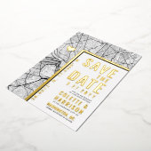 Washington DC Love Locator | Weddenschap Save the Folie Uitnodiging (Gedraaid)