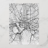 Washington DC Love Locator | Weddenschap Save the Folie Uitnodiging (Achterkant)