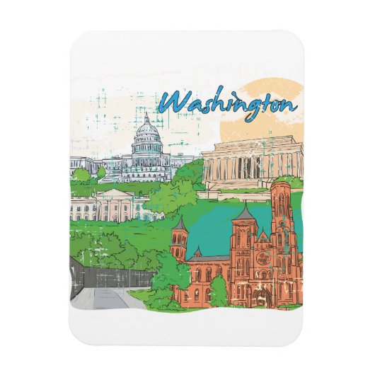 Washington DC Magneet (Verticaal)