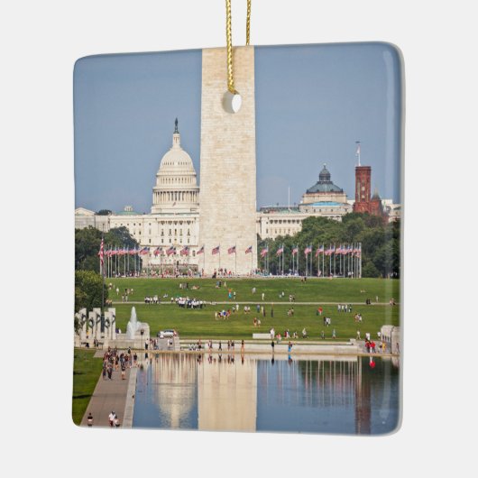 Washington DC Mall Keramisch Ornament (Links)