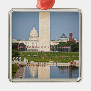 Washington DC Mall Metalen Ornament