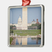 Washington DC Mall Metalen Ornament (Links)