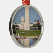 Washington DC Mall Metalen Ornament (Rechts)