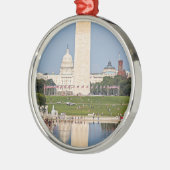 Washington DC Mall Metalen Ornament (Links)