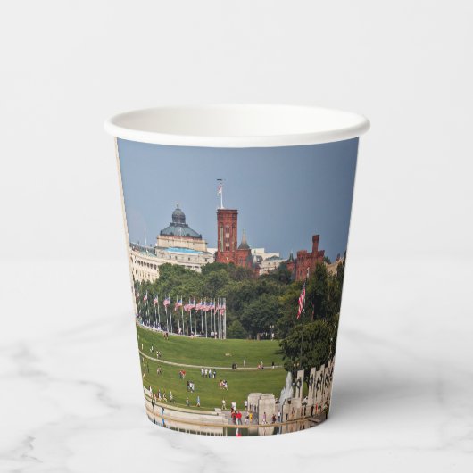 Washington DC Mall Papieren Bekers (Achterkant)
