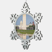 Washington DC Mall Tin Sneeuwvlok Ornament (Rechts)