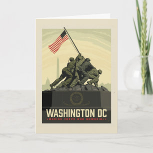 Washington, DC   Marine Corps Oorlogsmonument Kaart