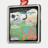 Washington DC Metalen Ornament (Links)