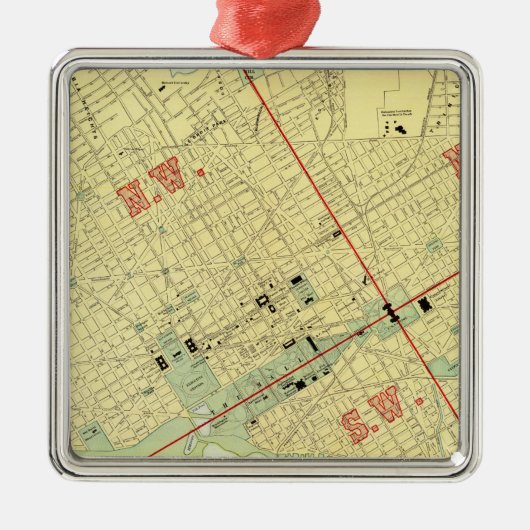 Washington, DC Metalen Ornament (Voorkant)