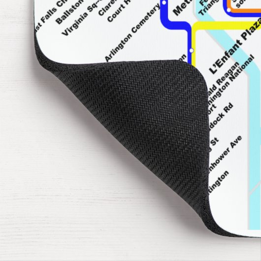 Washington DC metro Mousepad Muismat (Hoek)