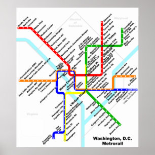 Washington DC metro Print