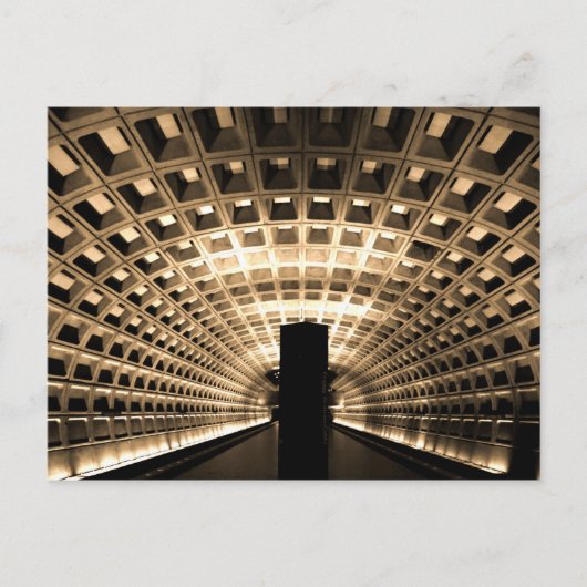 Washington DC Metro Station Briefkaart (Voorkant)