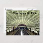 Washington, DC: Metro-station Briefkaart (Voorkant / Achterkant)