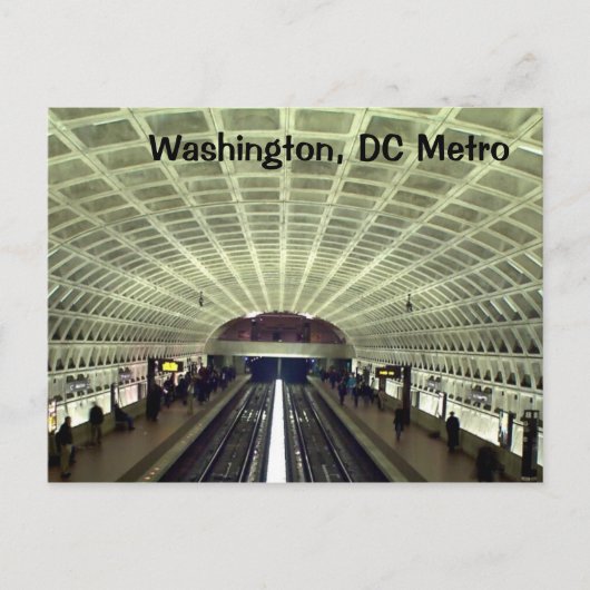 Washington, DC: Metro-station Briefkaart (Voorkant)