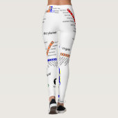 Washington DC Metro Subway Map Legging (Achterkant)