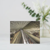 Washington DC-metrotreinstation Briefkaart (Staand voorkant)
