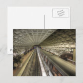 Washington DC-metrotreinstation Briefkaart (Voorkant / Achterkant)
