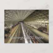 Washington DC-metrotreinstation Briefkaart (Voorkant)