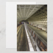Washington DC-metrotreinstation Briefpapier (Voorkant / Achterkant)