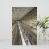 Washington DC-metrotreinstation Briefpapier (Staand voorkant)