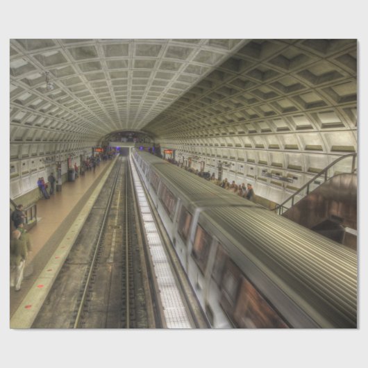 Washington DC-metrotreinstation Cadeaupapier (Vlak)