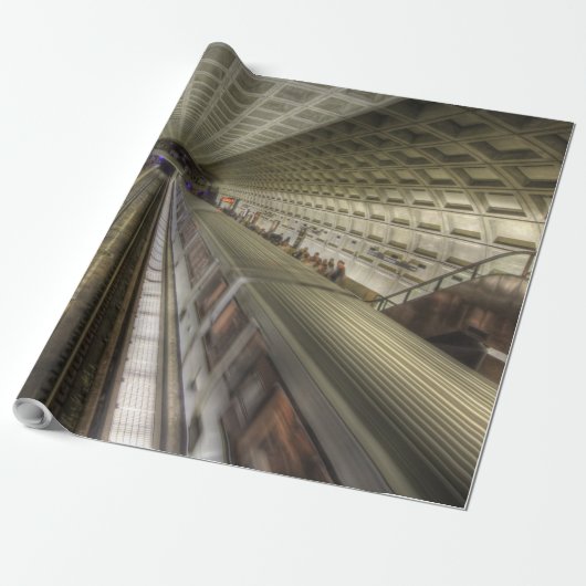 Washington DC-metrotreinstation Cadeaupapier (Uitgerold)