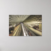 Washington DC-metrotreinstation Canvas Afdruk (Voorkant)