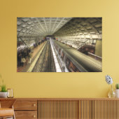 Washington DC-metrotreinstation Canvas Afdruk (Insitu (Woonkamer))
