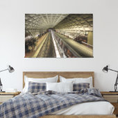 Washington DC-metrotreinstation Canvas Afdruk (Insitu (Slaapkamer))