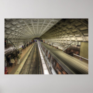 Washington DC-metrotreinstation Poster