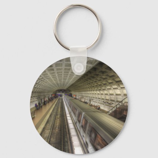 Washington DC-metrotreinstation Sleutelhanger (Voorkant)