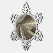 Washington DC-metrotreinstation Tin Sneeuwvlok Ornament (Rechts)