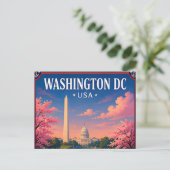 🏛️ Washington DC Monument Geheugen Van Hoofdstad Briefkaart (Staand voorkant)