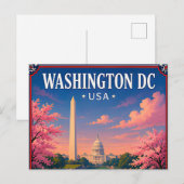 🏛️ Washington DC Monument Geheugen Van Hoofdstad Briefkaart (Voorkant / Achterkant)