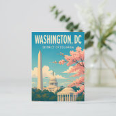 Washington DC-monumenten Capitol Skyline Briefkaart (Staand voorkant)
